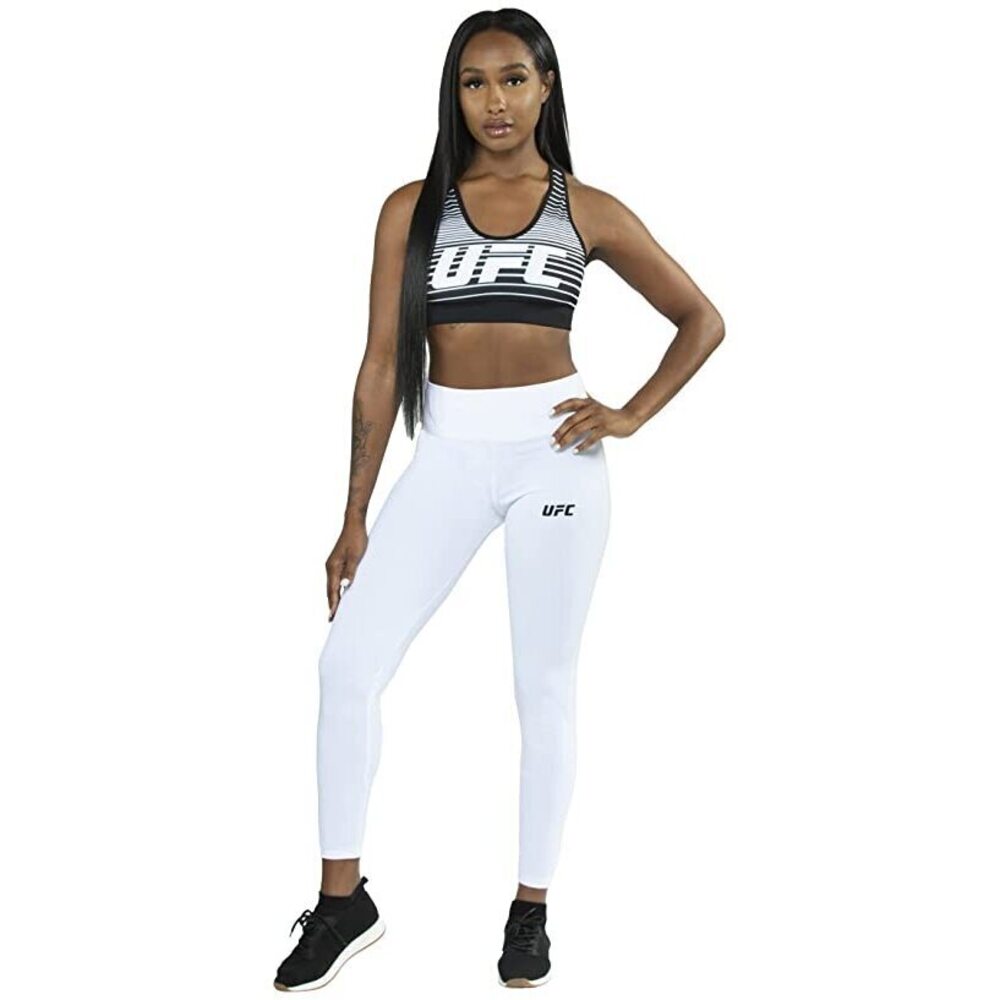 UFC Women's Essential Leggings Casual Pants , White , L
